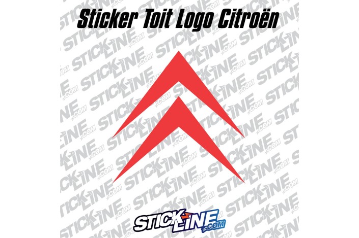 Sticker Toit Logo Citroën 60x60cm – Stickline Adhésifs