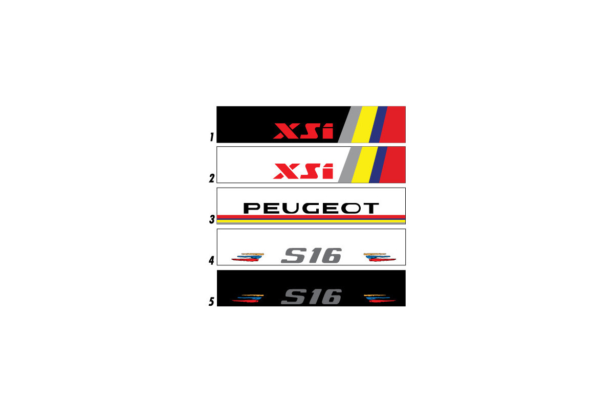 Bandeau de pare-brise Peugeot XSI / S16 - Stick Line