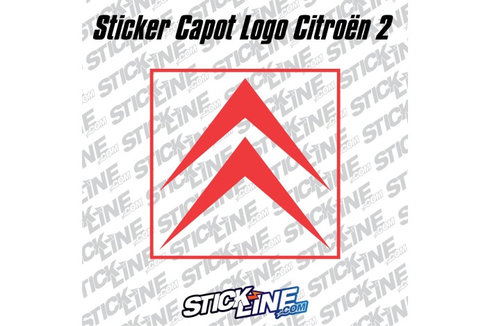 Sticker Capot Logo Citroën 2 - 50x50cm – Stickline Adhésifs