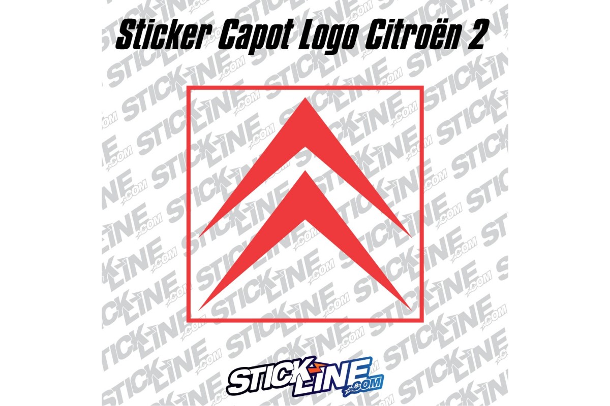 Sticker Capot Logo Citroën 2 - 50x50cm – Stickline Adhésifs