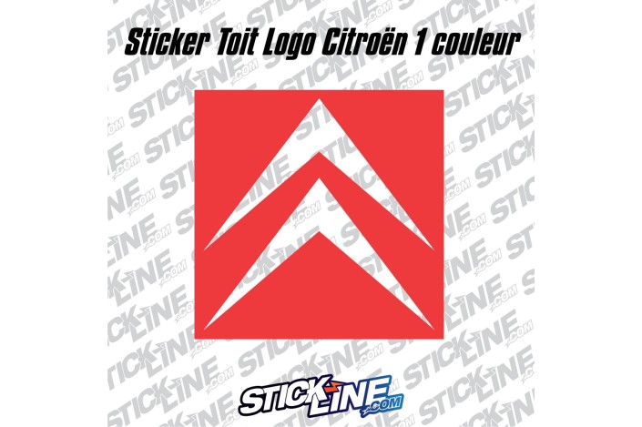 Sticker Toit Logo Citroën 2 - 60x60cm – Stickline Adhésifs