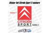 Sticker Toit Citroën Sport 2 couleurs - 60x86cm – Stickline Adhésifs