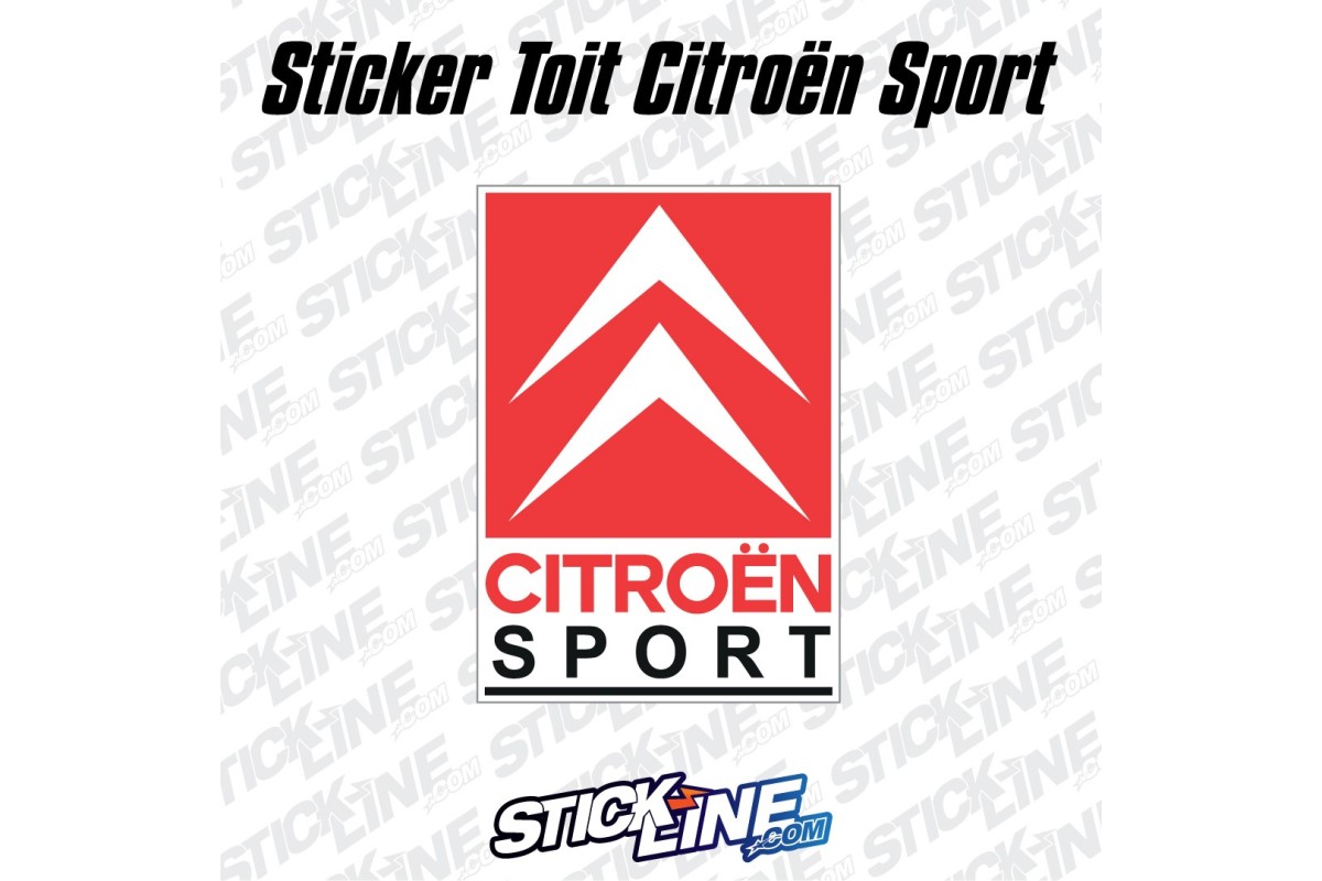 Sticker Toit Citroën Sport - 60x86cm – Stickline Adhésifs