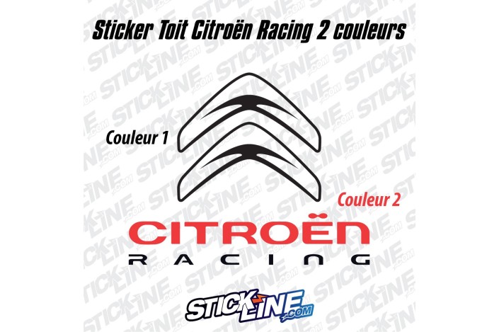 Sticker Toit Citroën Racing 2 couleurs - 70x56cm – Stickline Adhésifs