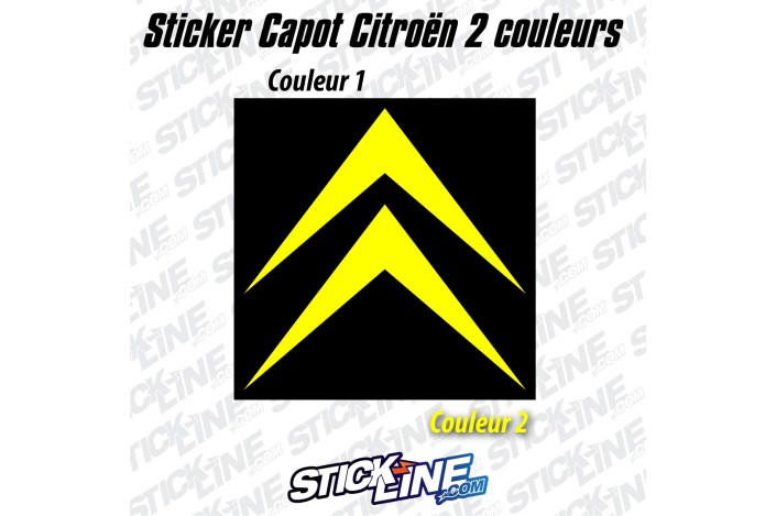 Sticker Capot Citroën 2 couleurs - 50x50cm – Stickline Adhésifs