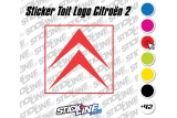 Sticker Toit Logo Citroën 2 - 60x60cm – Stickline Adhésifs
