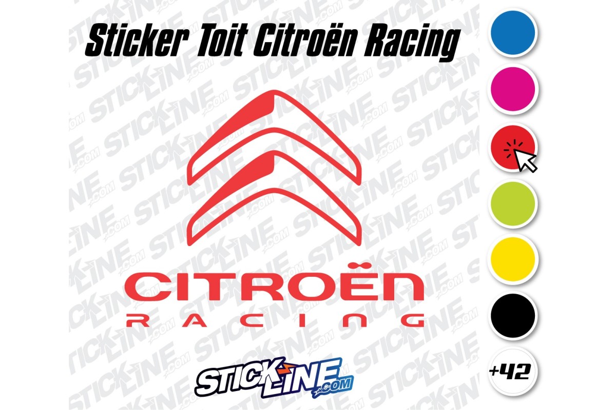 Sticker Toit Citroën Racing 70x56cm – Stickline Adhésifs