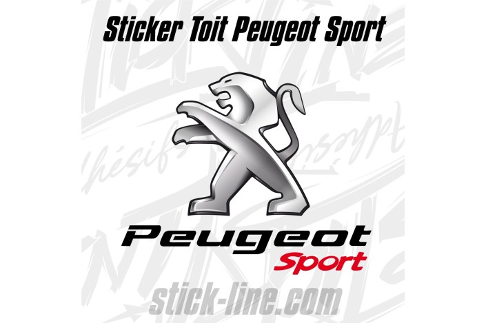 Sticker Toit Peugeot Sport 88x90cm – Stickline Adhésifs