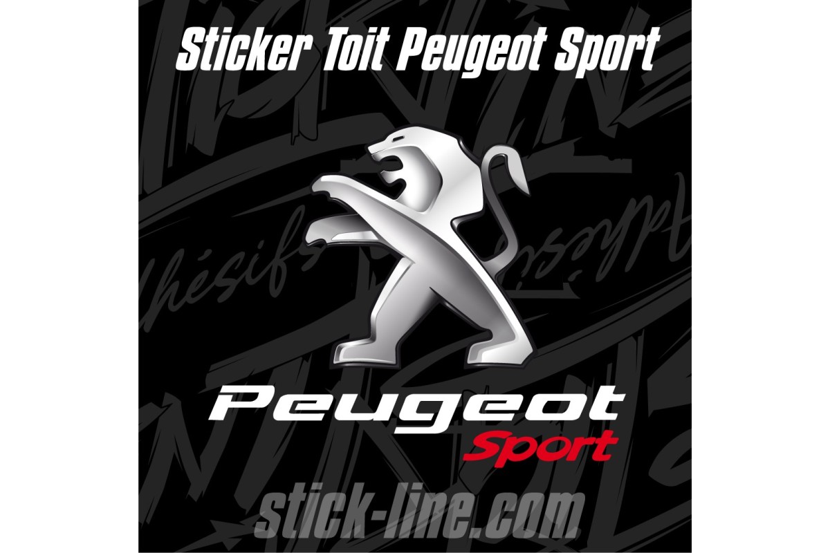Sticker Toit Peugeot Sport 88x90cm – Stickline Adhésifs