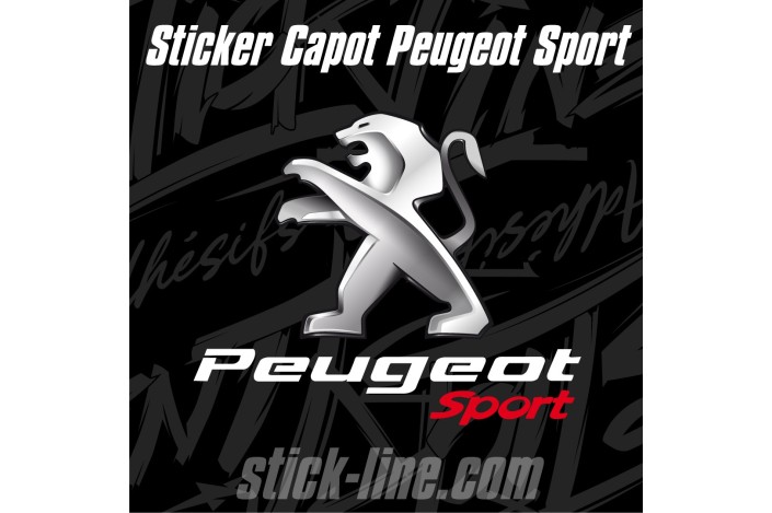 Sticker Toit Peugeot Sport 58x57cm – Stickline Adhésifs