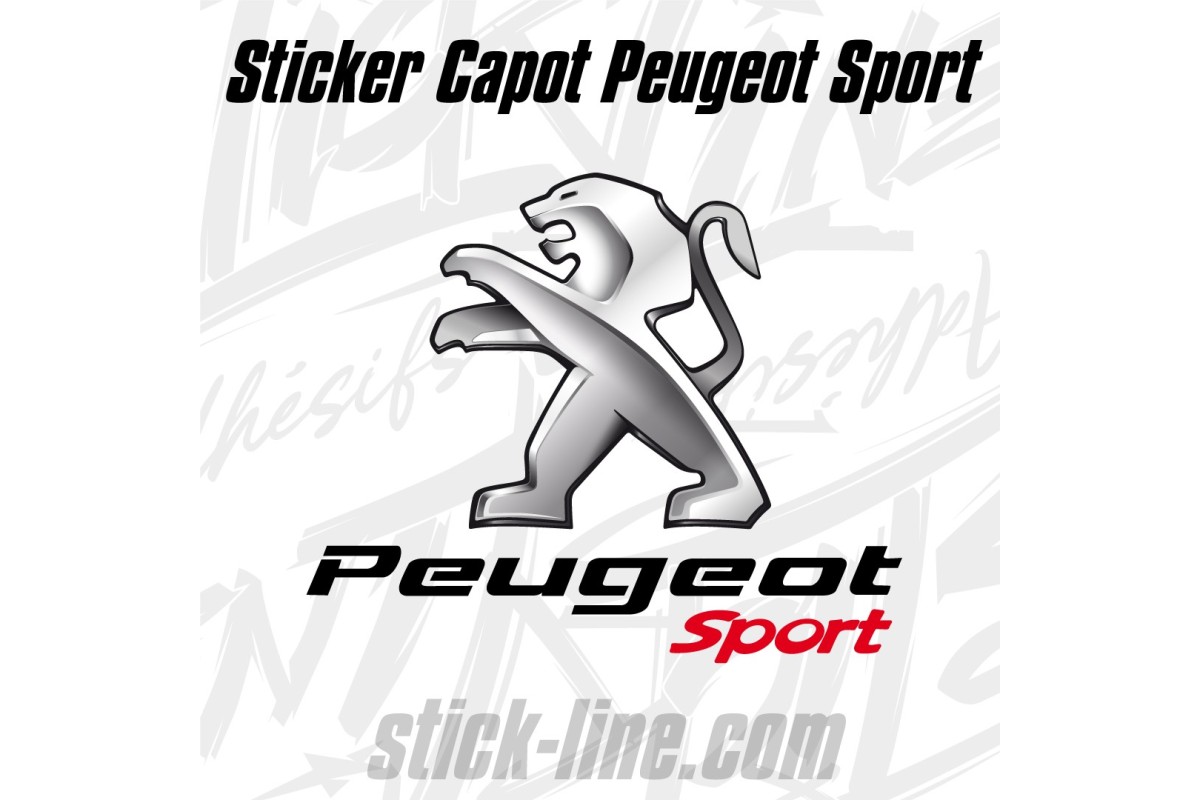 Sticker Toit Peugeot Sport 58x57cm – Stickline Adhésifs