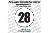 Porte numéro contour noir impression – Stickline Adhésifs