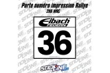 Porte numéro rallye - 206 WRC - Stickline Adhésifs