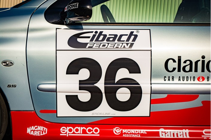 Porte numéro rallye - 206 WRC - Stickline Adhésifs