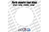Porte numéro rond blanc