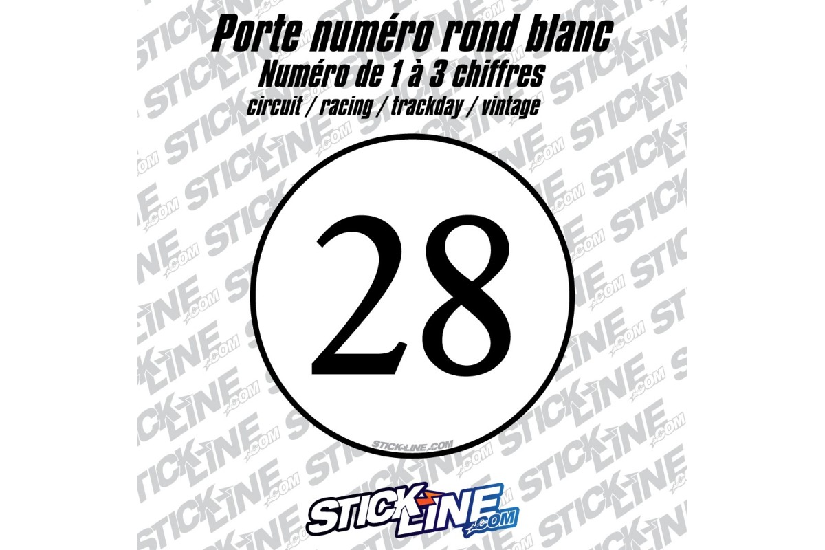 Porte numéro impression type universel  – Stickline Adhésifs