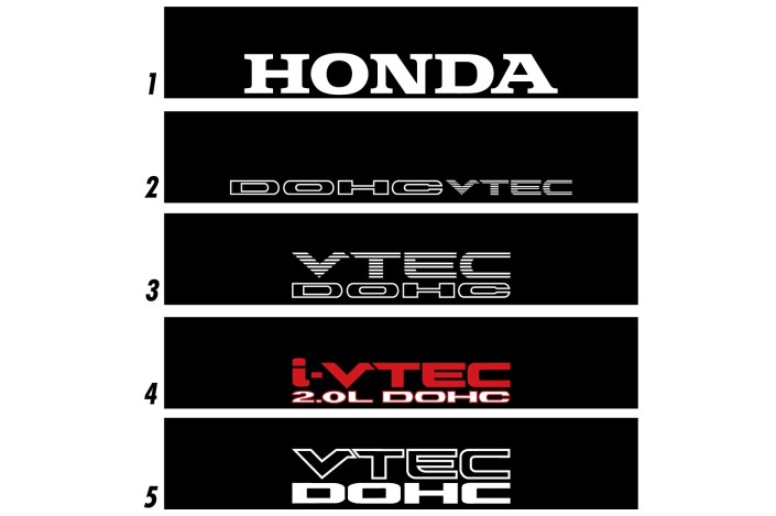 Bandeau de pare-brise Honda Civic VTEC - Stick Line