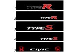 Bandeau de pare-brise Honda Civic Type R et Type S - Stick Line