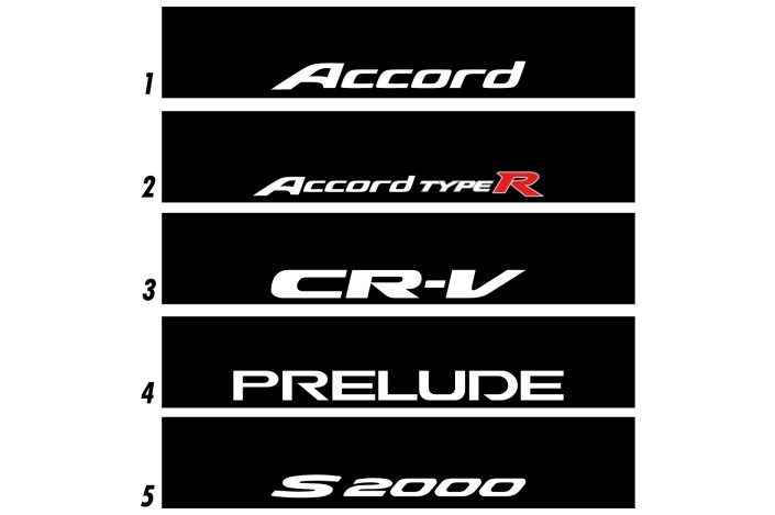 Bandeau Pare brise Honda Accord, CR-V Prelude, S2000