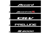 Bandeau Pare brise Honda Accord, CR-V Prelude, S2000