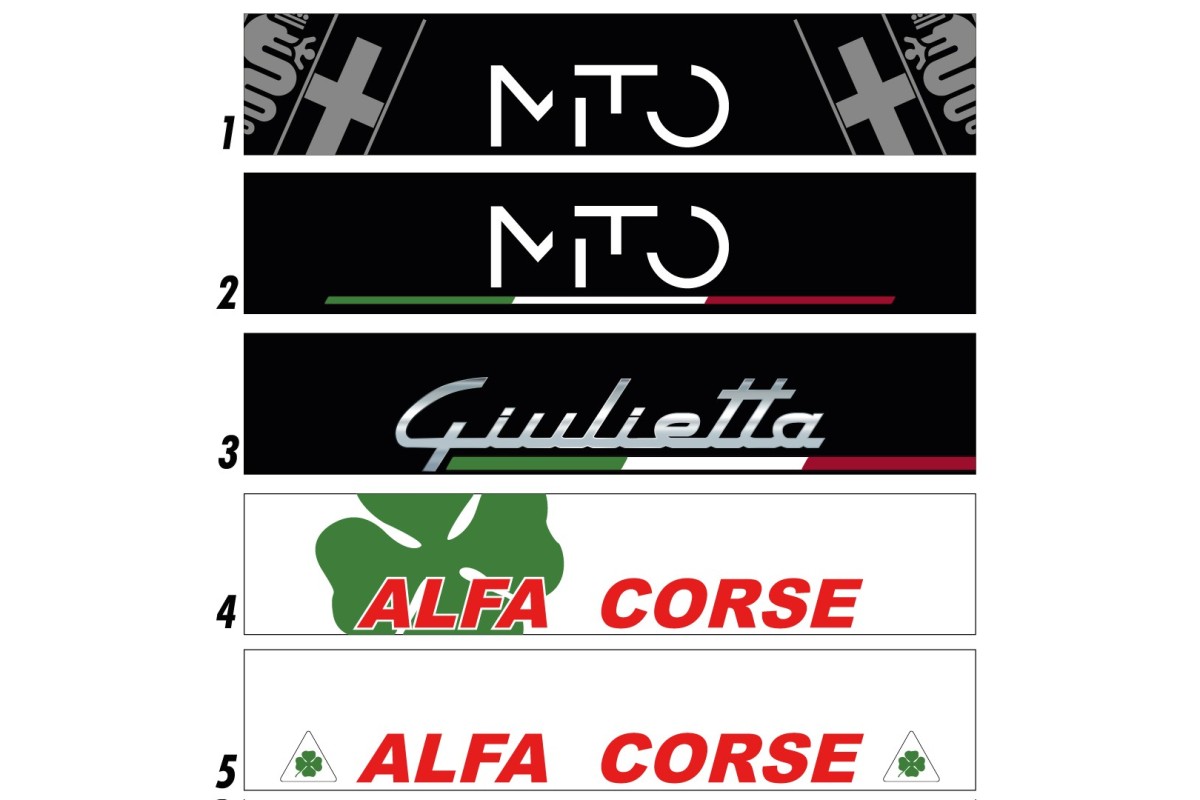Bandeau de pare-brise Alfa Romeo - Stick Line