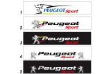 Bandeau de pare-brise Peugeot Sport - Stick Line