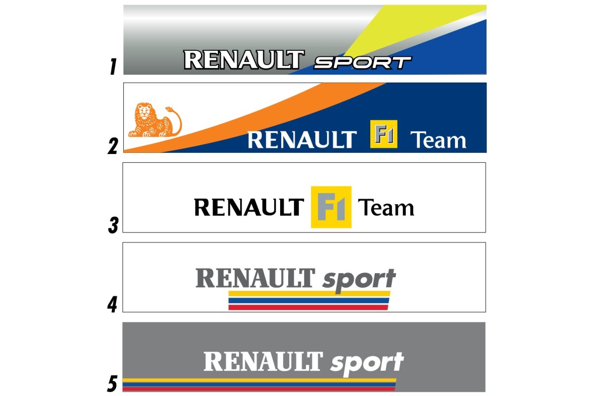 Bandeau de pare-brise Renault Sport & Renault F1 Team - Stick Line
