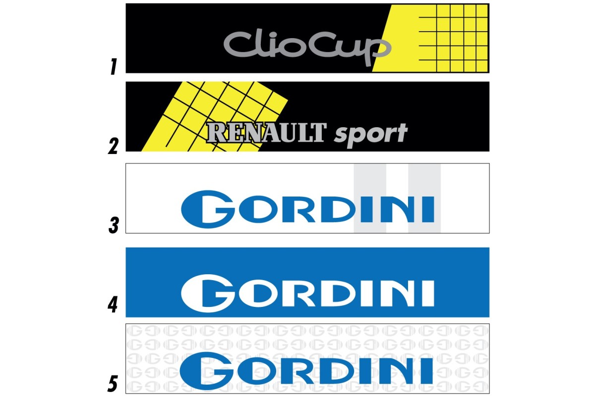 Bandeau de pare-brise Renault Clio Cup & Gordini - Stick Line
