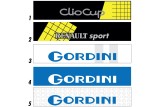 Bandeau de pare-brise Renault Clio Cup & Gordini - Stick Line