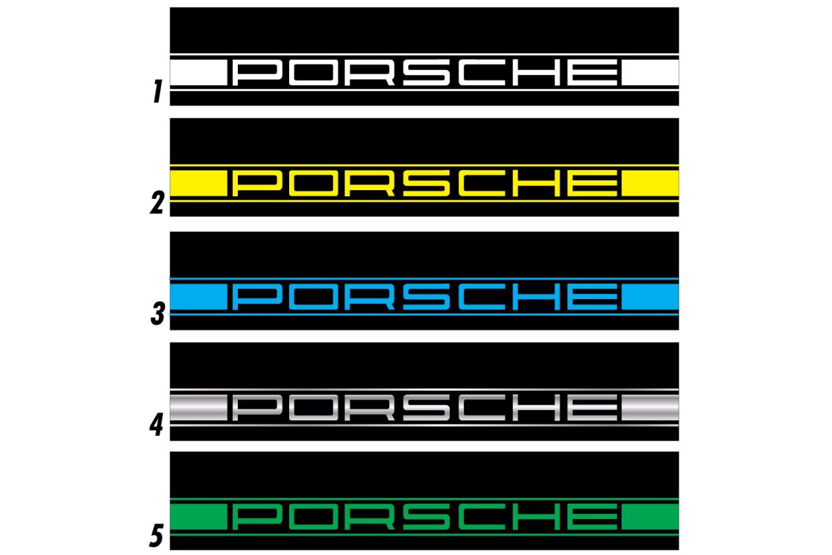 Bandeau de pare-brise Porsche - Stick Line