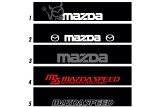 Bandeau de pare-brise Mazda - Stick Line