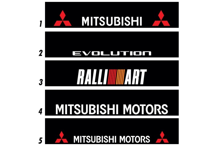 Bandeau de pare-brise Mitsubishi - Stick Line