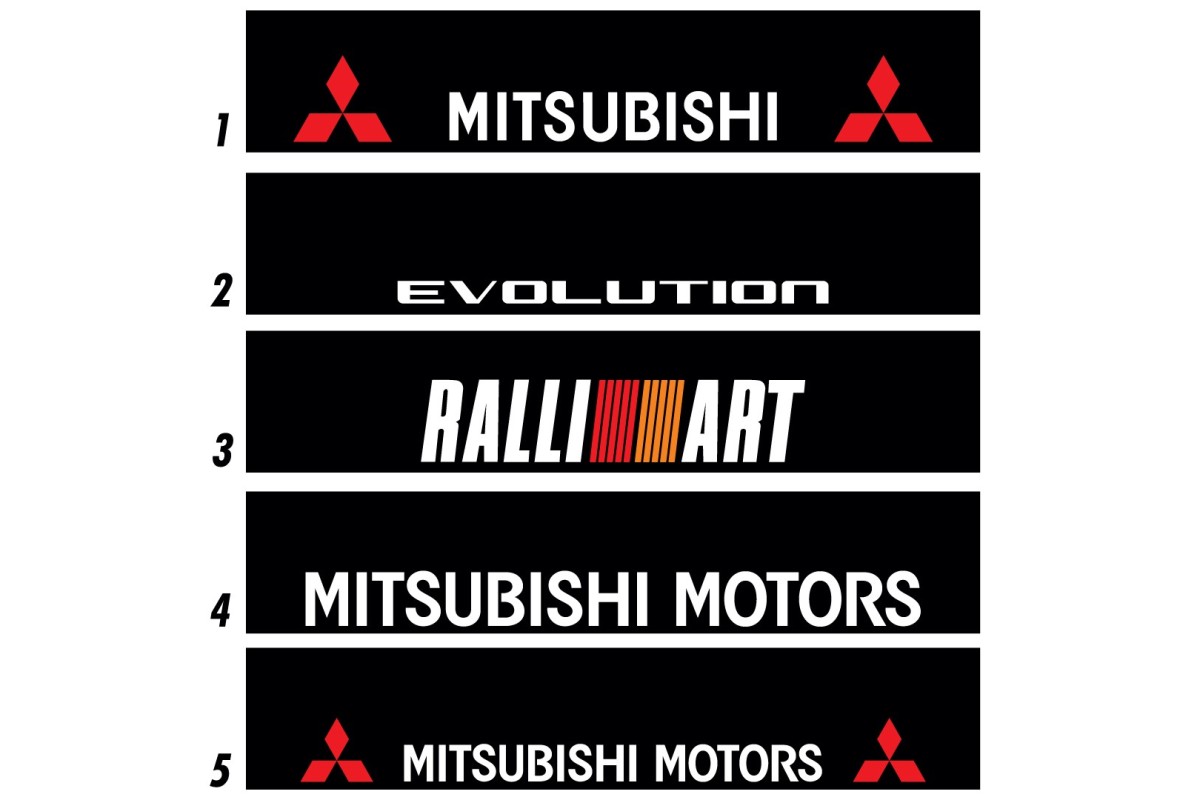Bandeau de pare-brise Mitsubishi - Stick Line