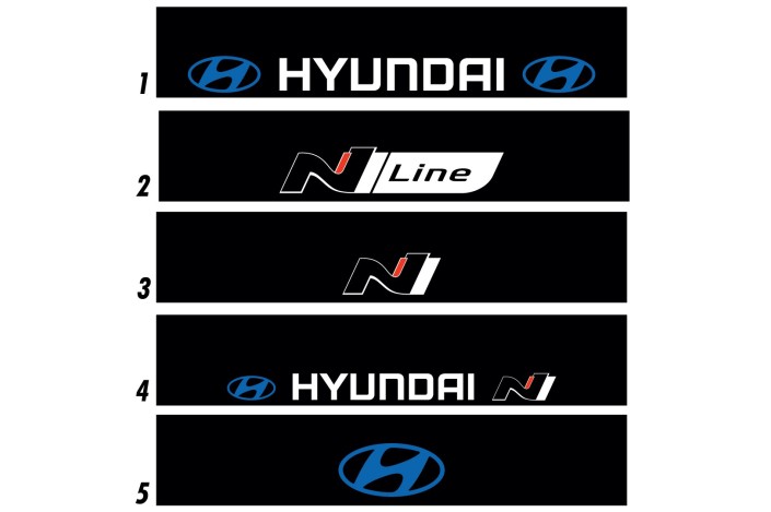Bandeau de pare-brise Hyundai - Stick Line