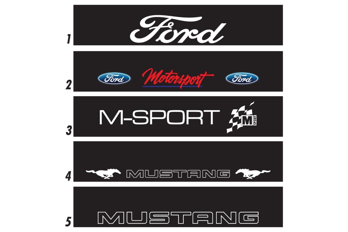 Bandeau de pare-brise Ford - Stick Line