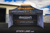 Tonnelle personnalisée 3 x 4,5 m | Impression 100 % sur mesure - Stick Line