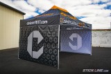 Tonnelle personnalisée 3 x 4,5 m | Impression 100 % sur mesure - Stick Line
