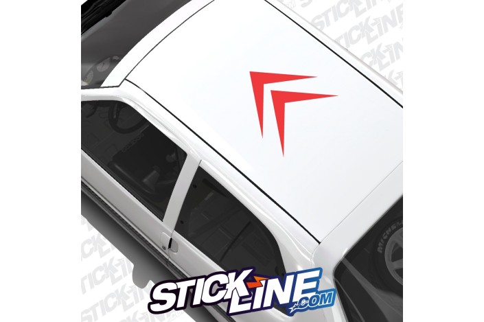 Sticker Toit Logo Citroën 60x60cm – Stickline Adhésifs