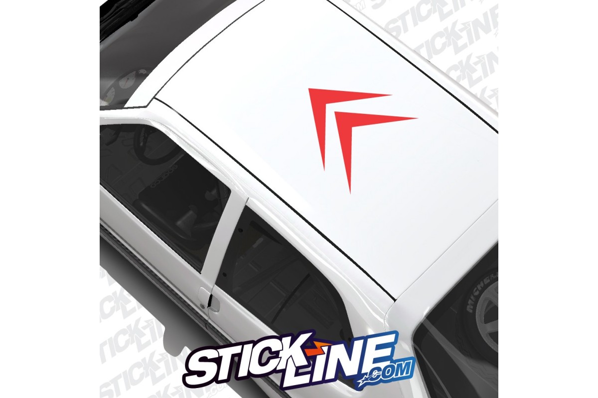 Sticker Toit Logo Citroën 60x60cm – Stickline Adhésifs