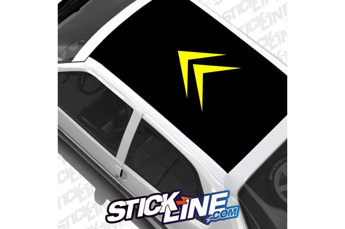 Sticker Toit Logo Citroën 60x60cm – Stickline Adhésifs
