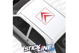 Sticker Toit Logo Citroën 2 - 60x60cm – Stickline Adhésifs