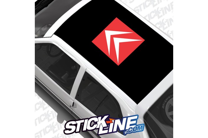 Sticker Toit Logo Citroën 2 - 60x60cm – Stickline Adhésifs