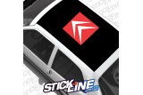Sticker Toit Logo Citroën 2 - 60x60cm – Stickline Adhésifs