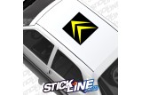 Sticker Toit Citroën 2 couleurs - 60x60cm – Stickline Adhésifs