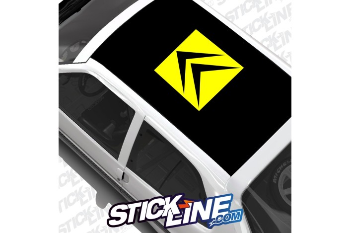Sticker Toit Citroën 2 couleurs - 60x60cm – Stickline Adhésifs