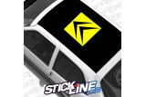 Sticker Toit Citroën 2 couleurs - 60x60cm – Stickline Adhésifs