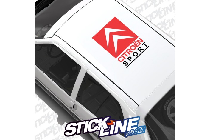 Sticker Toit Citroën Sport 2 couleurs - 60x86cm – Stickline Adhésifs