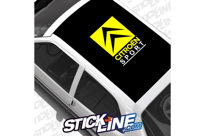 Sticker Toit Citroën Sport 2 couleurs - 60x86cm – Stickline Adhésifs