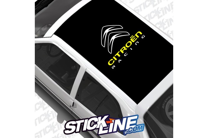 Sticker Toit Citroën Racing 2 couleurs - 70x56cm – Stickline Adhésifs