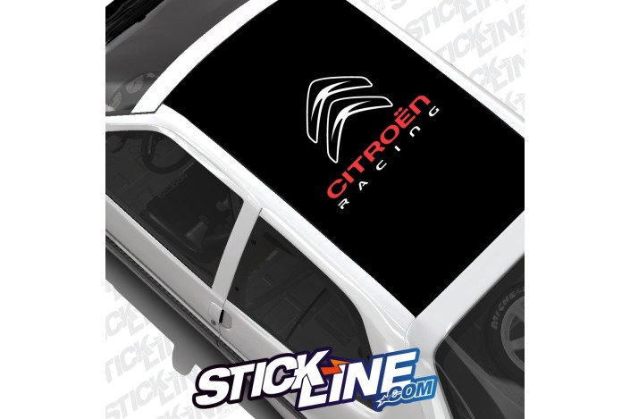 Sticker Toit Citroën Racing 2 couleurs - 70x56cm – Stickline Adhésifs